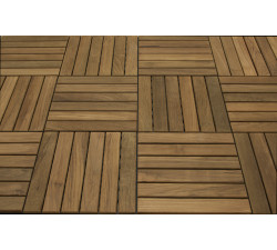 Teakplatta A Vänster 30x30 - 23916/22