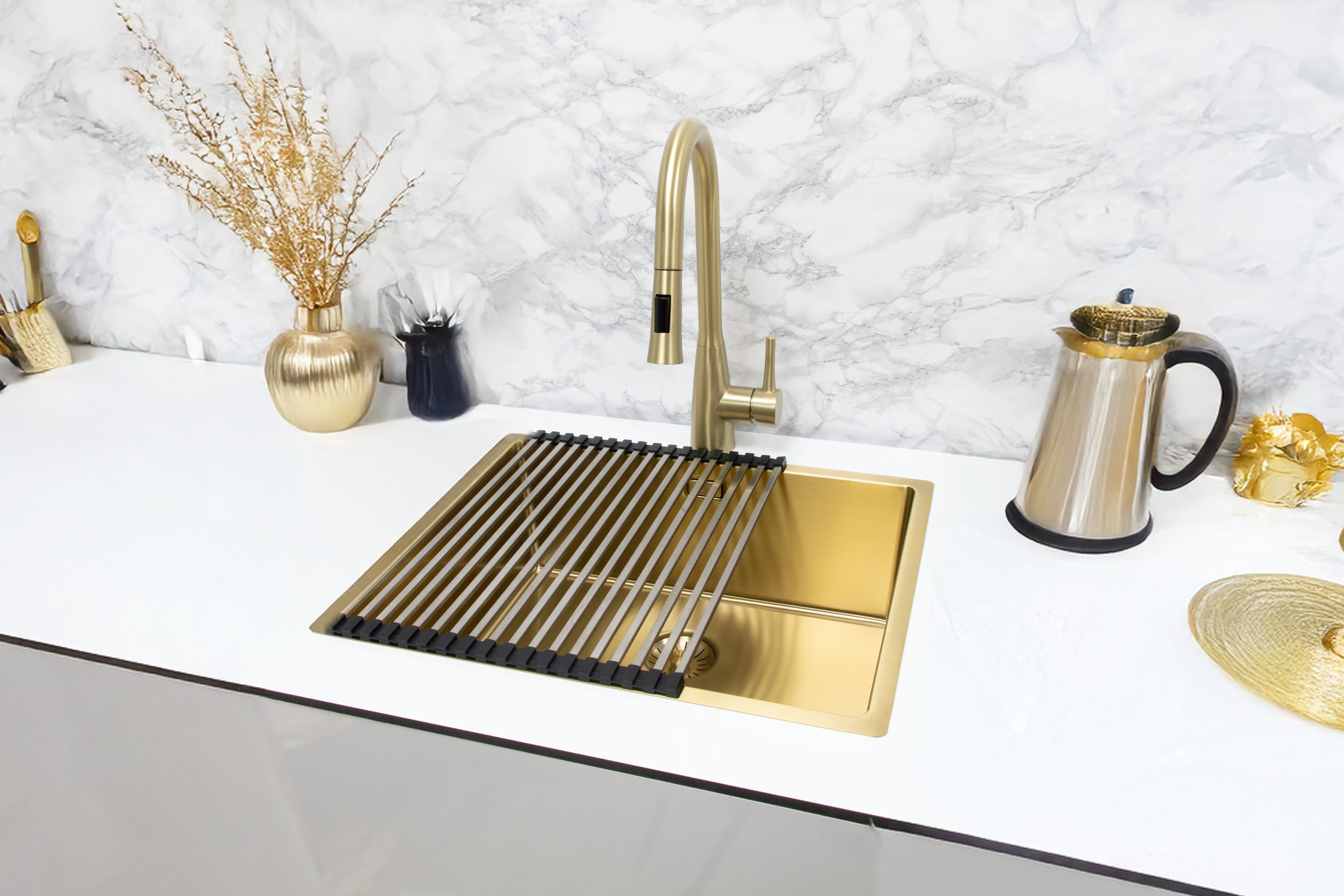 Exklusiva guldfinish blandare