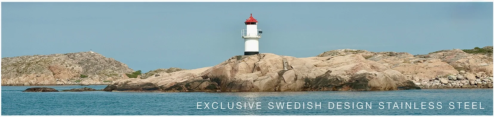Fyr vid Bohusläns kust — Exclusive Swedish Design Stainless Steel